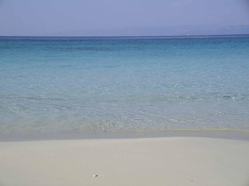 tranquil beach with clear water