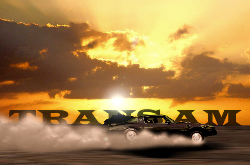Trans Am drift at sunset