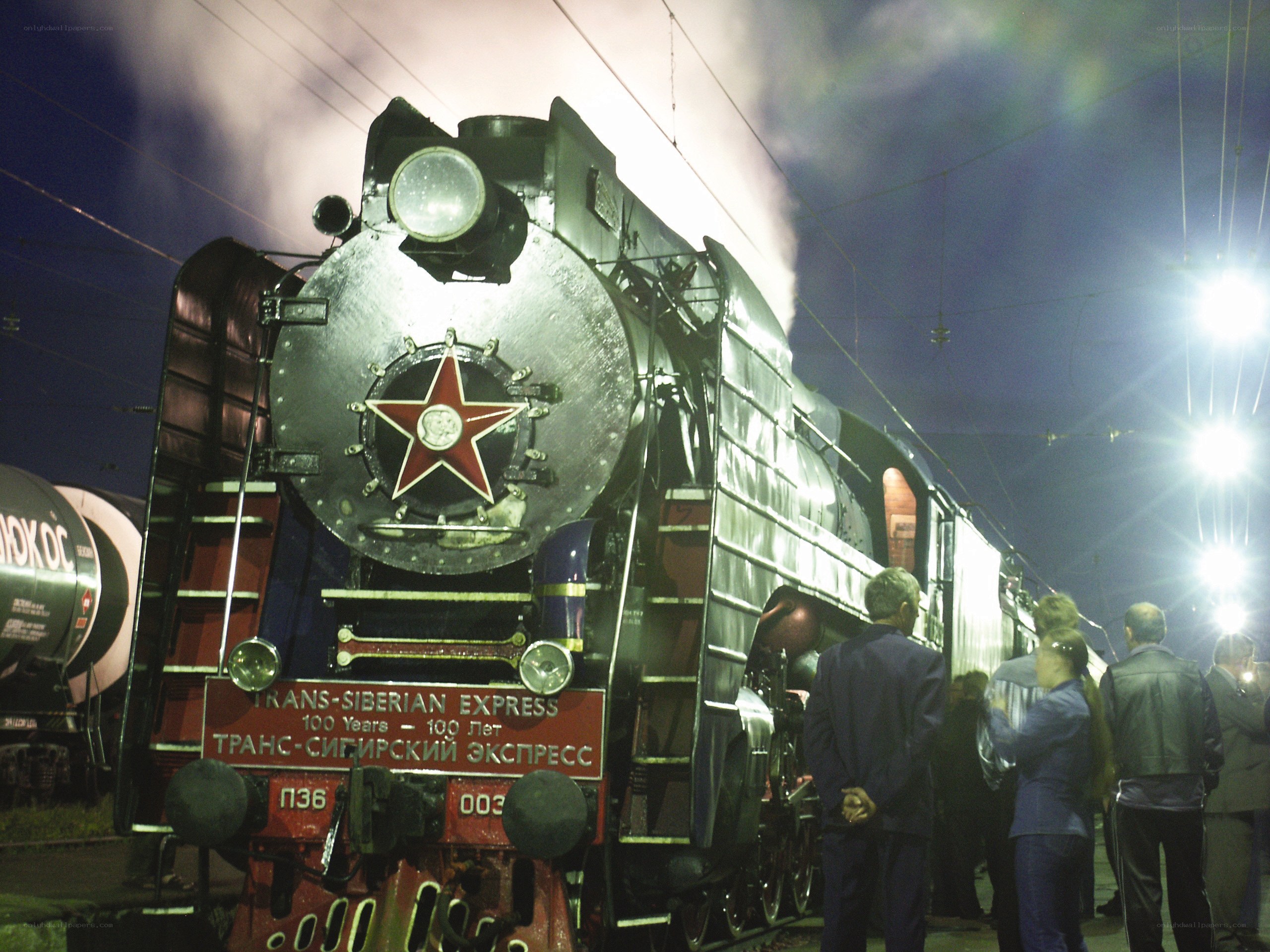 Trans-Siberian Express at night
