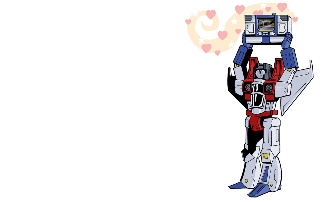 transformer holding boombox