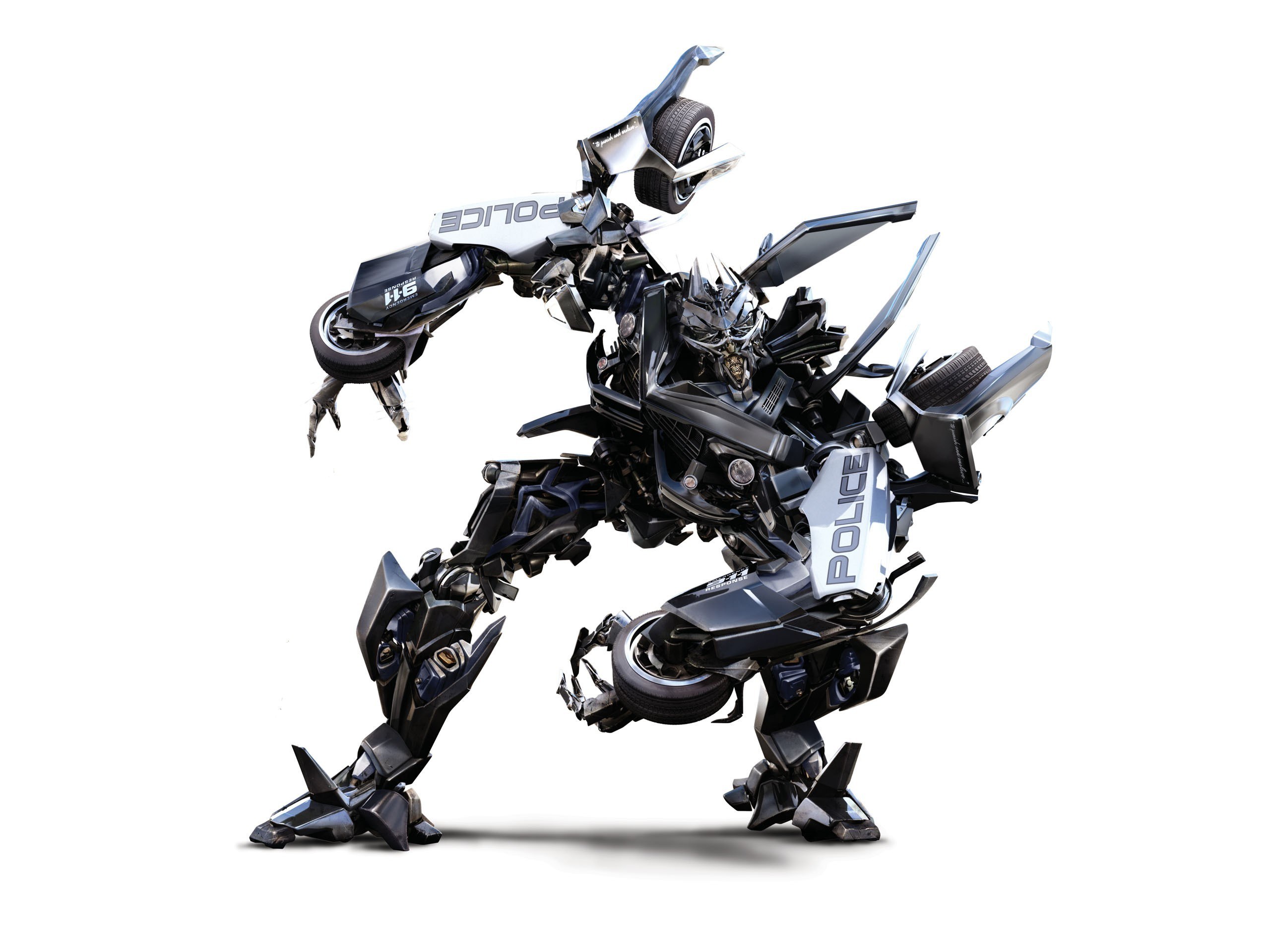 Transformer police robot