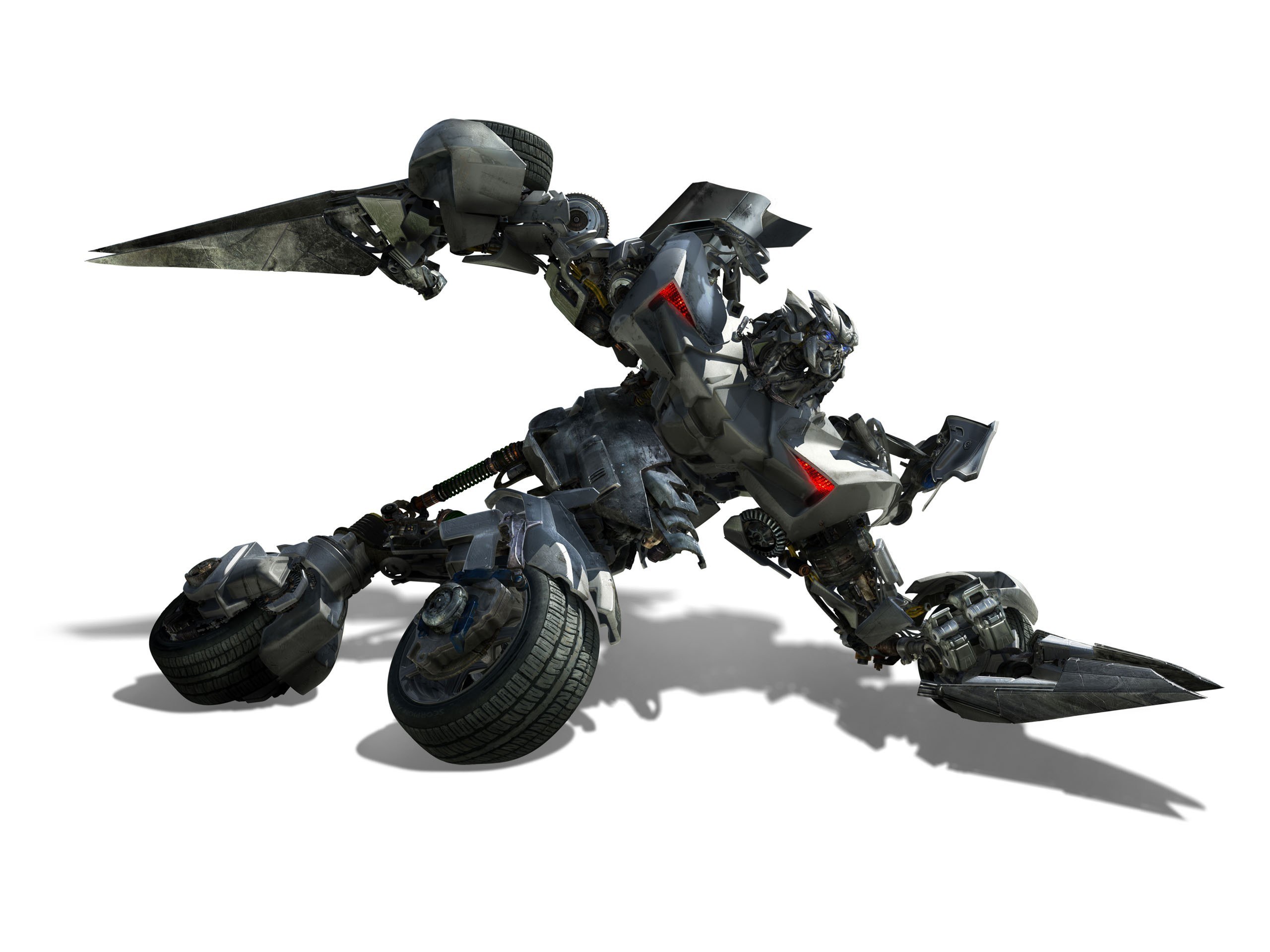 Transformer robot in combat pose