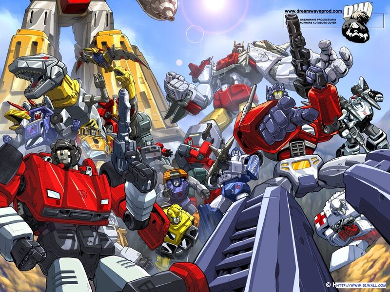 Transformers Autobots battle scene