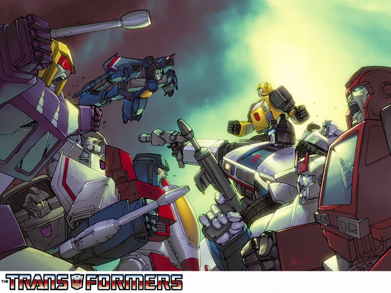 Transformers battle scene