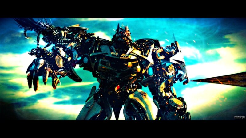 Transformers battle scene