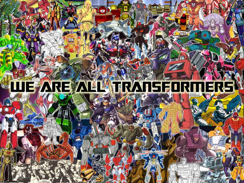 Transformers character collage
