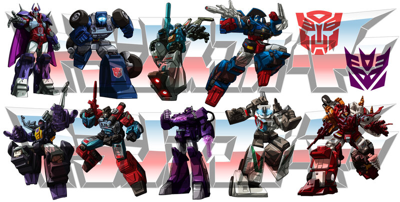 Transformers characters artwork