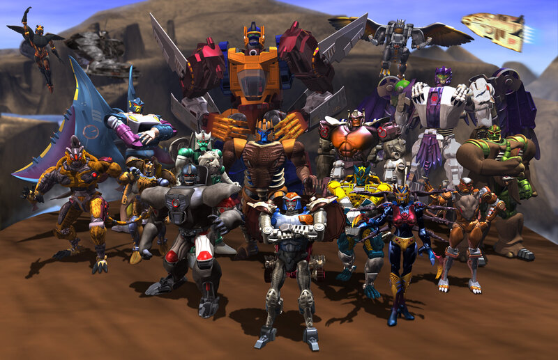 Transformers characters group shot