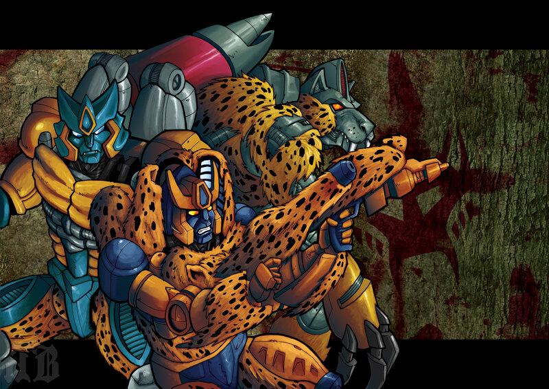 Transformers characters in combat