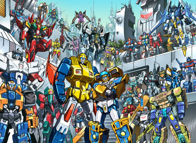 Transformers comic book cover art