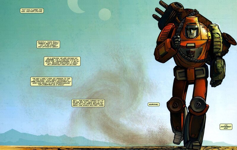 Transformers comic panel