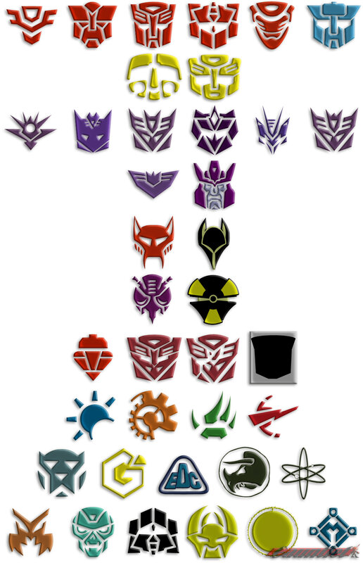 Transformers faction logos collection