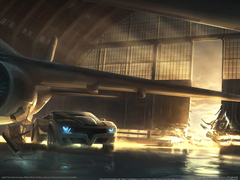 Transformers in a hangar