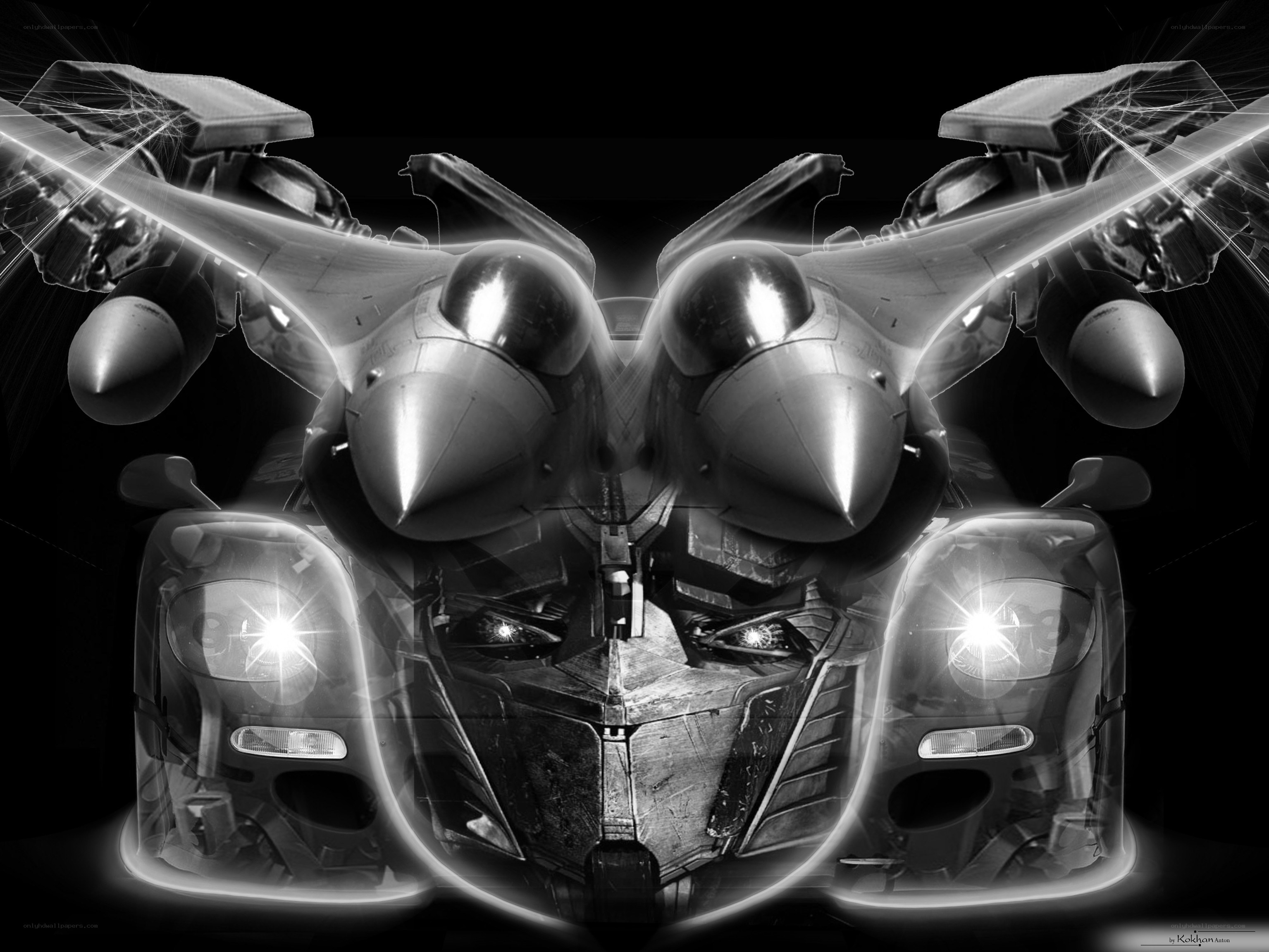 Transformers jet car fusion