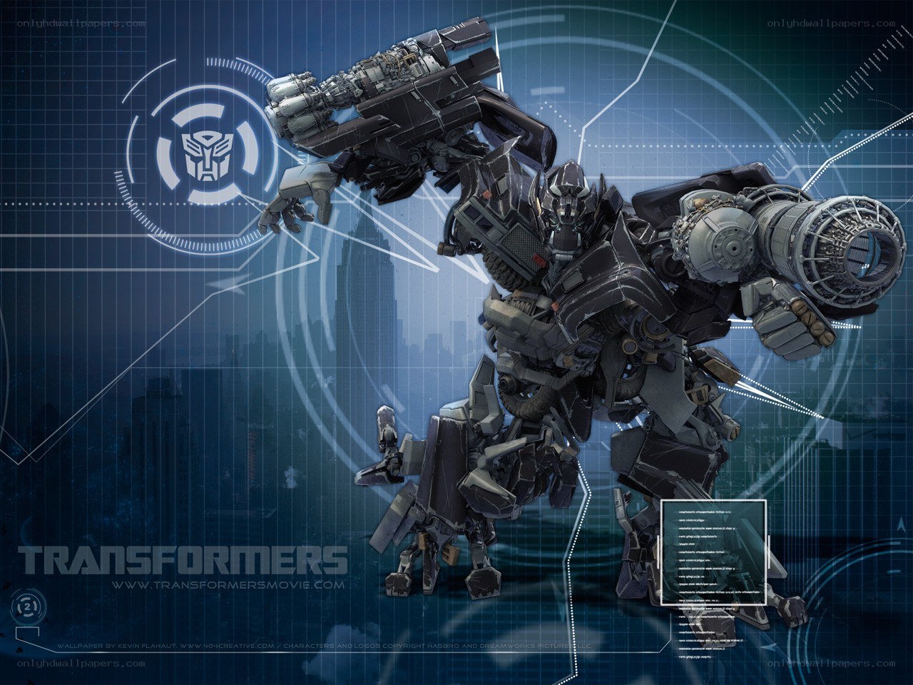 Transformers movie character wallpaper