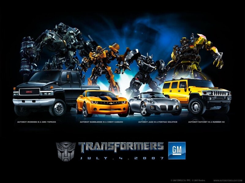 Transformers movie promotional art