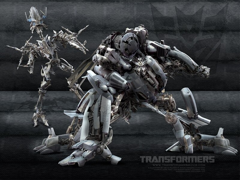 Transformers robot battle scene