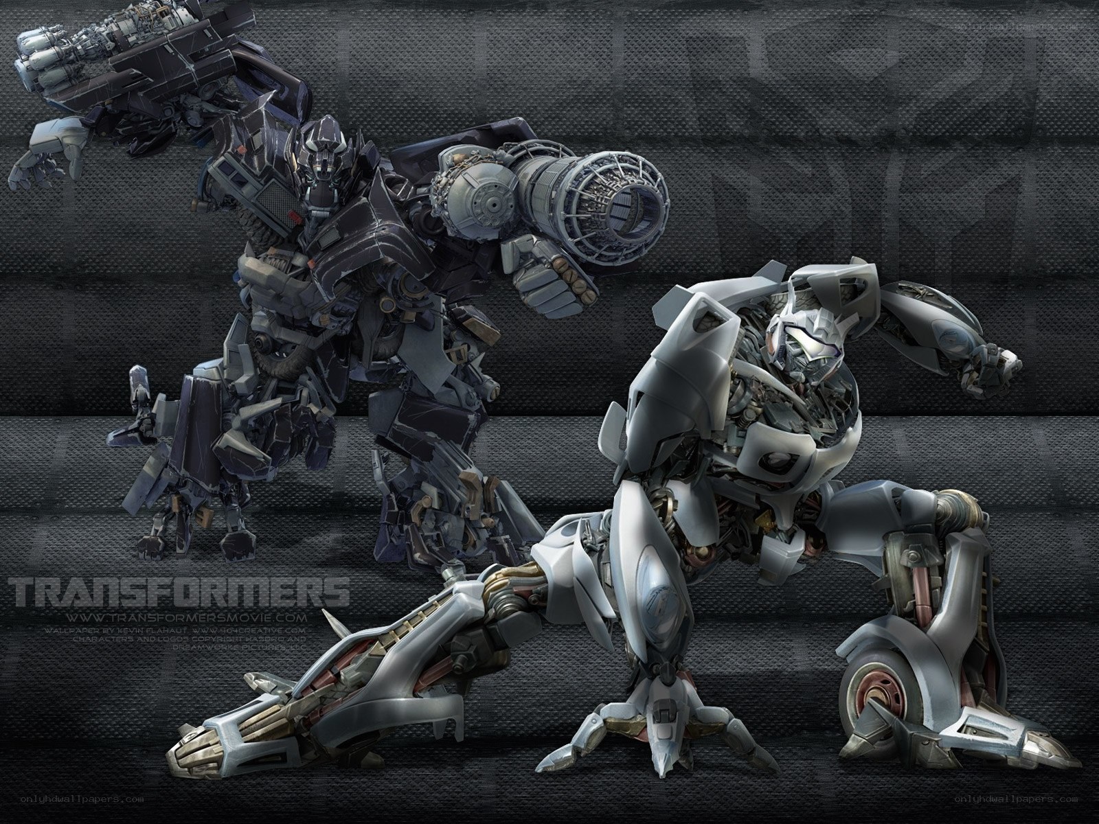 Transformers robot battle scene
