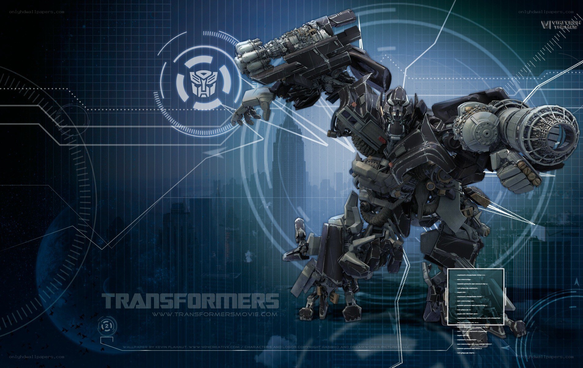 Transformers robot in action