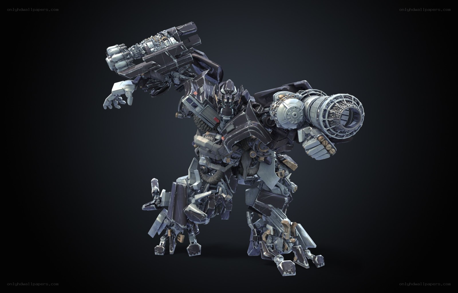 Transformers robot in action