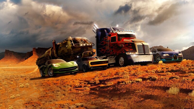 Transformers Vehicles in Desert