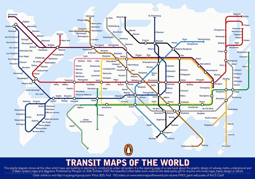 Transit Maps of the World