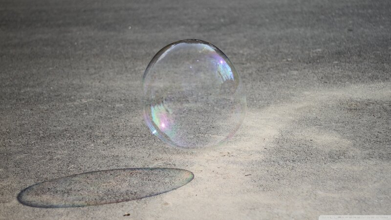Transparent Bubble on Pavement