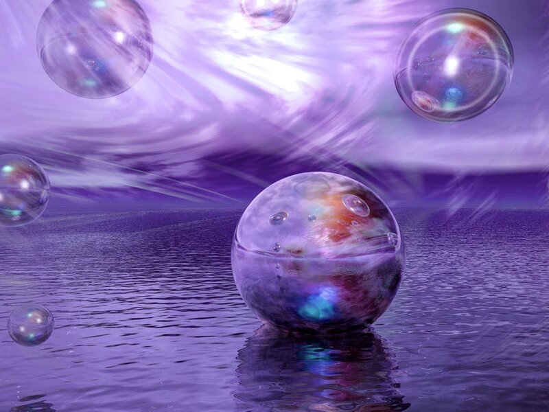 Transparent Bubbles on Water