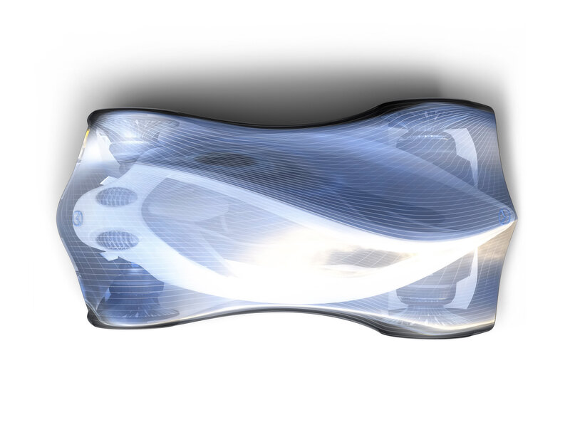 Transparent Car Concept — Blue