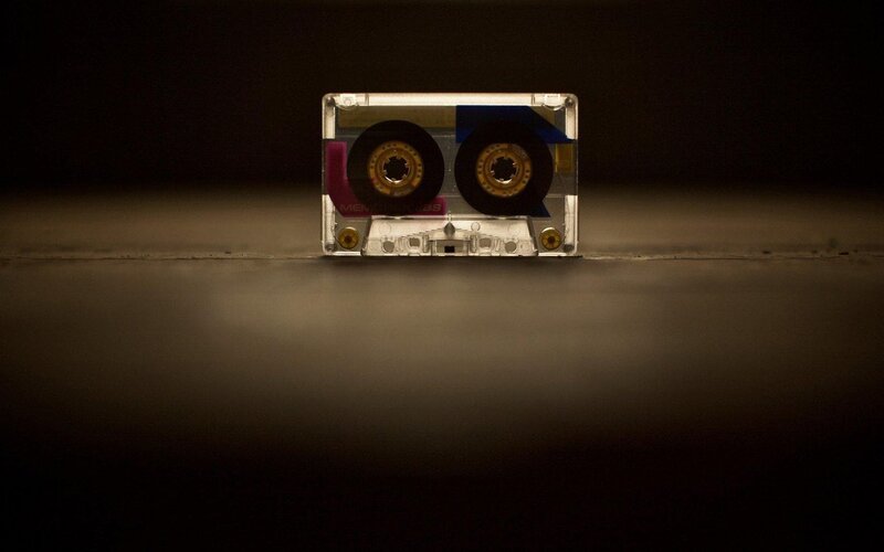 Transparent Cassette Tape — Black, Dramatic