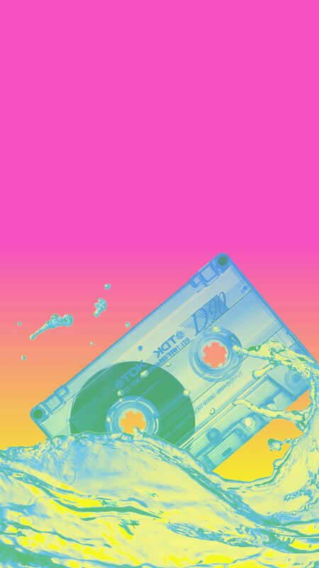 Transparent Cassette Tape — Pink