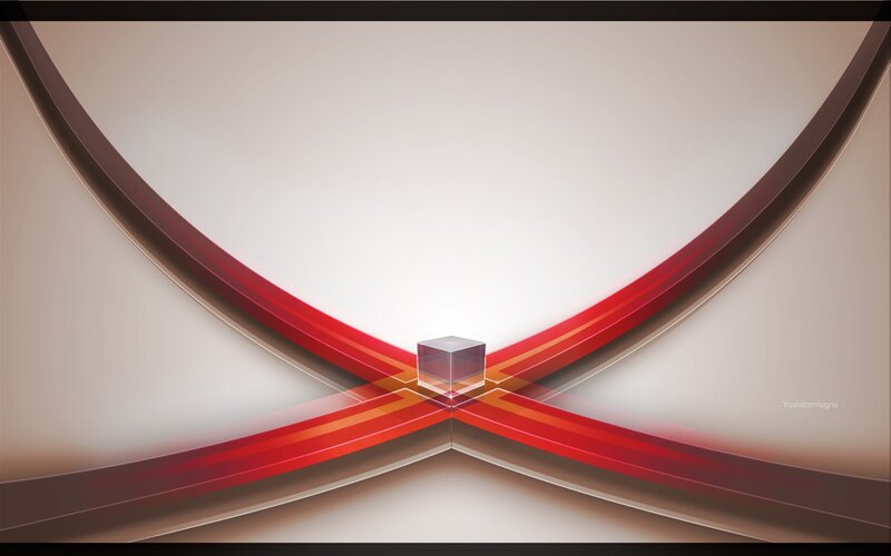 Transparent Cube at Intersection
