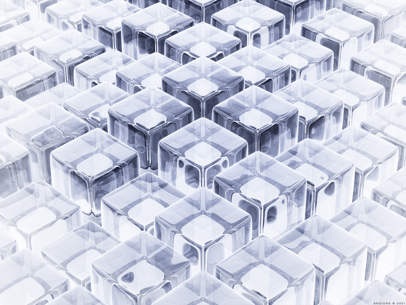transparent cube pattern