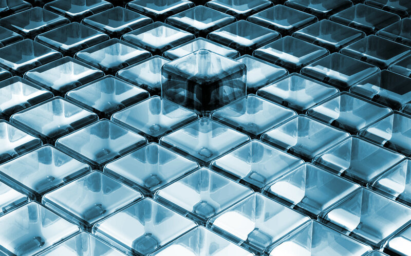 Transparent Cubes on Grid