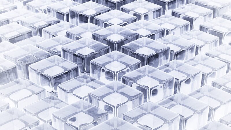 transparent cubes pattern