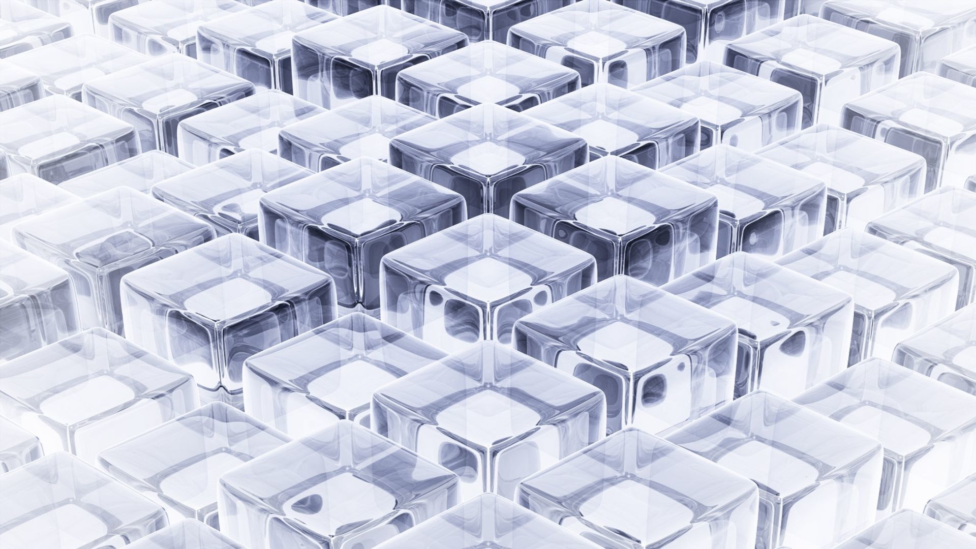 transparent cubes pattern
