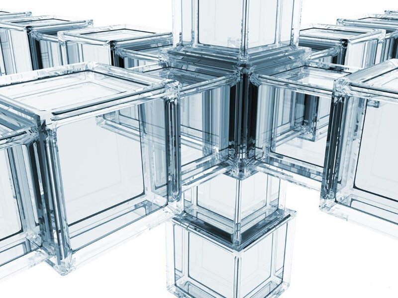 Transparent Cubes Structure