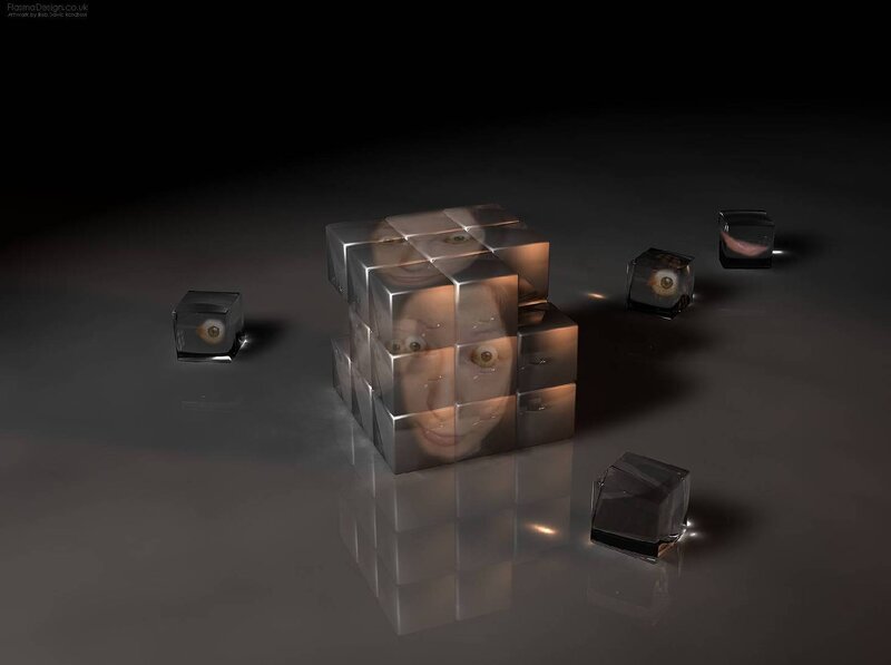 Transparent Cubes with Faces