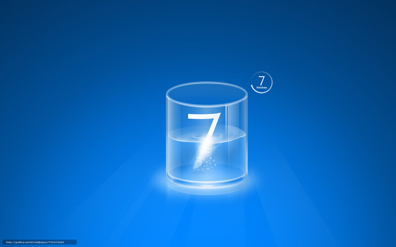 Transparent Cylinder with Number 7