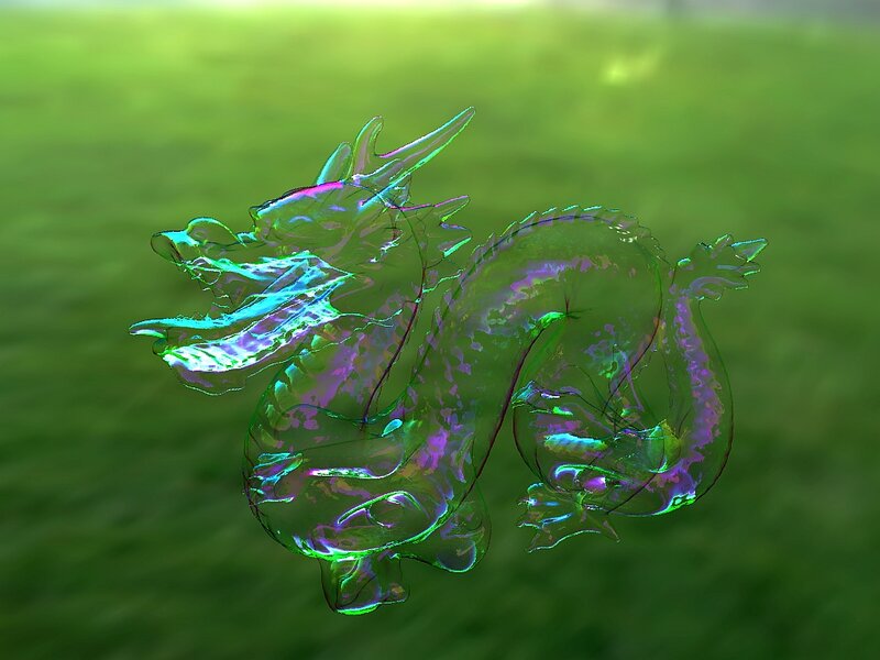 Transparent Dragon Sculpture