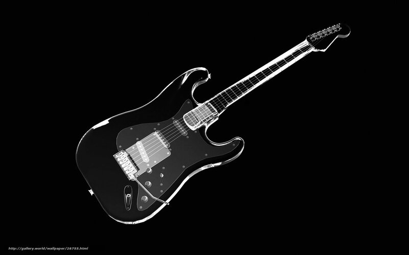 transparent electric guitar
