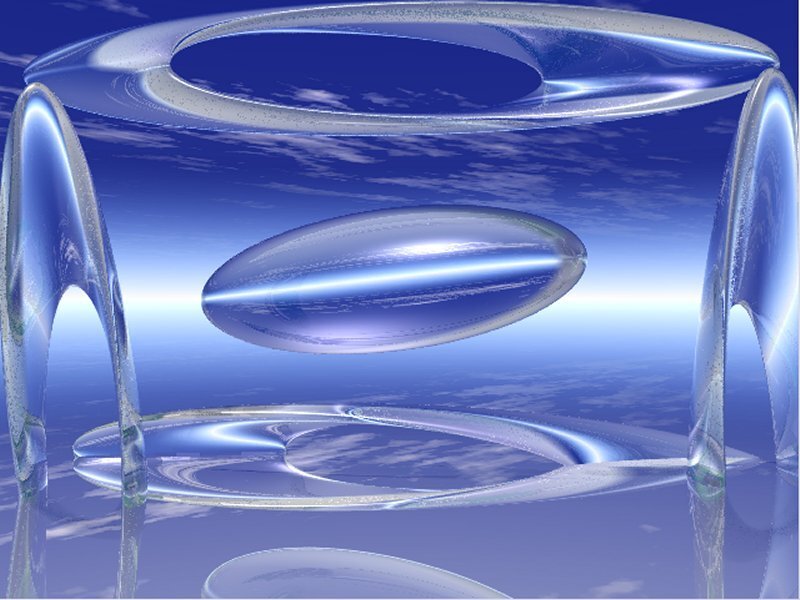 Transparent Glass Shapes