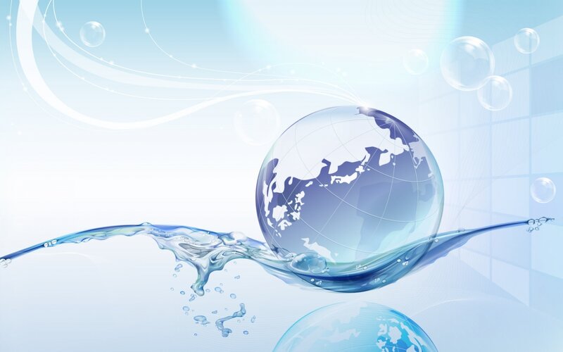 Transparent Globe with Water