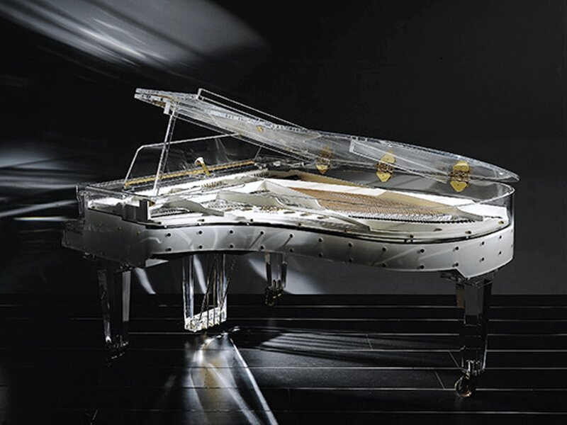Transparent Grand Piano — Black
