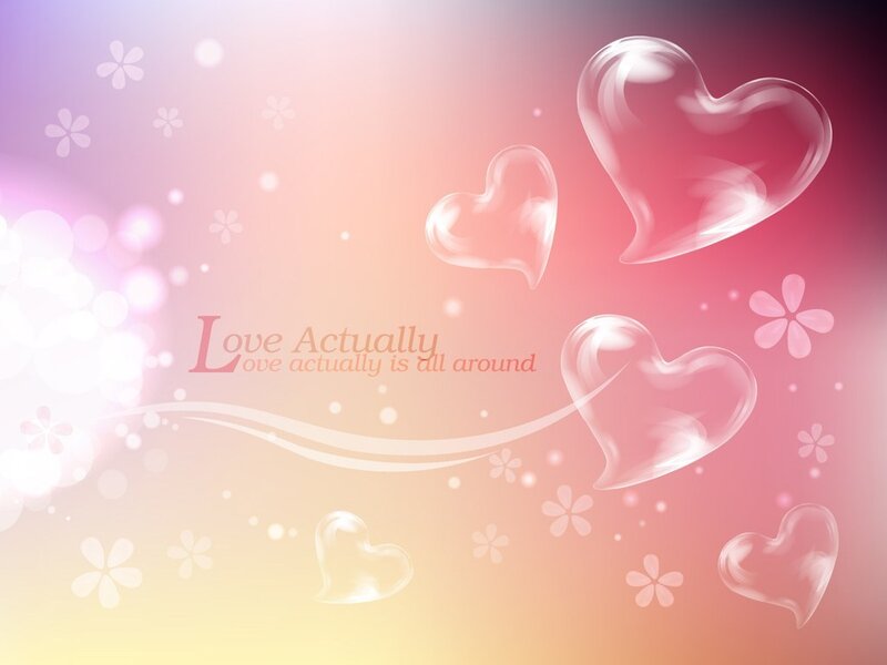 Transparent Heart Bubbles — Pink