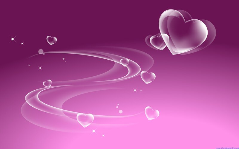 Transparent Hearts Swirling