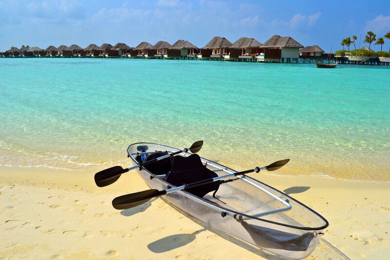 Transparent Kayak on Beach