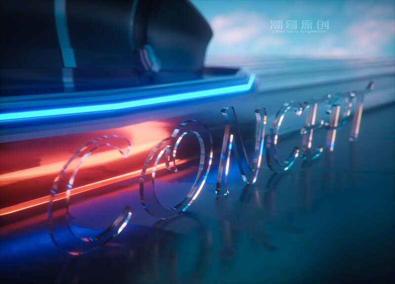 Transparent Letters on Surface