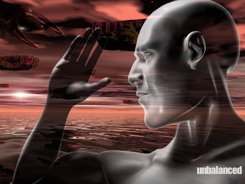 Transparent Man in Profile