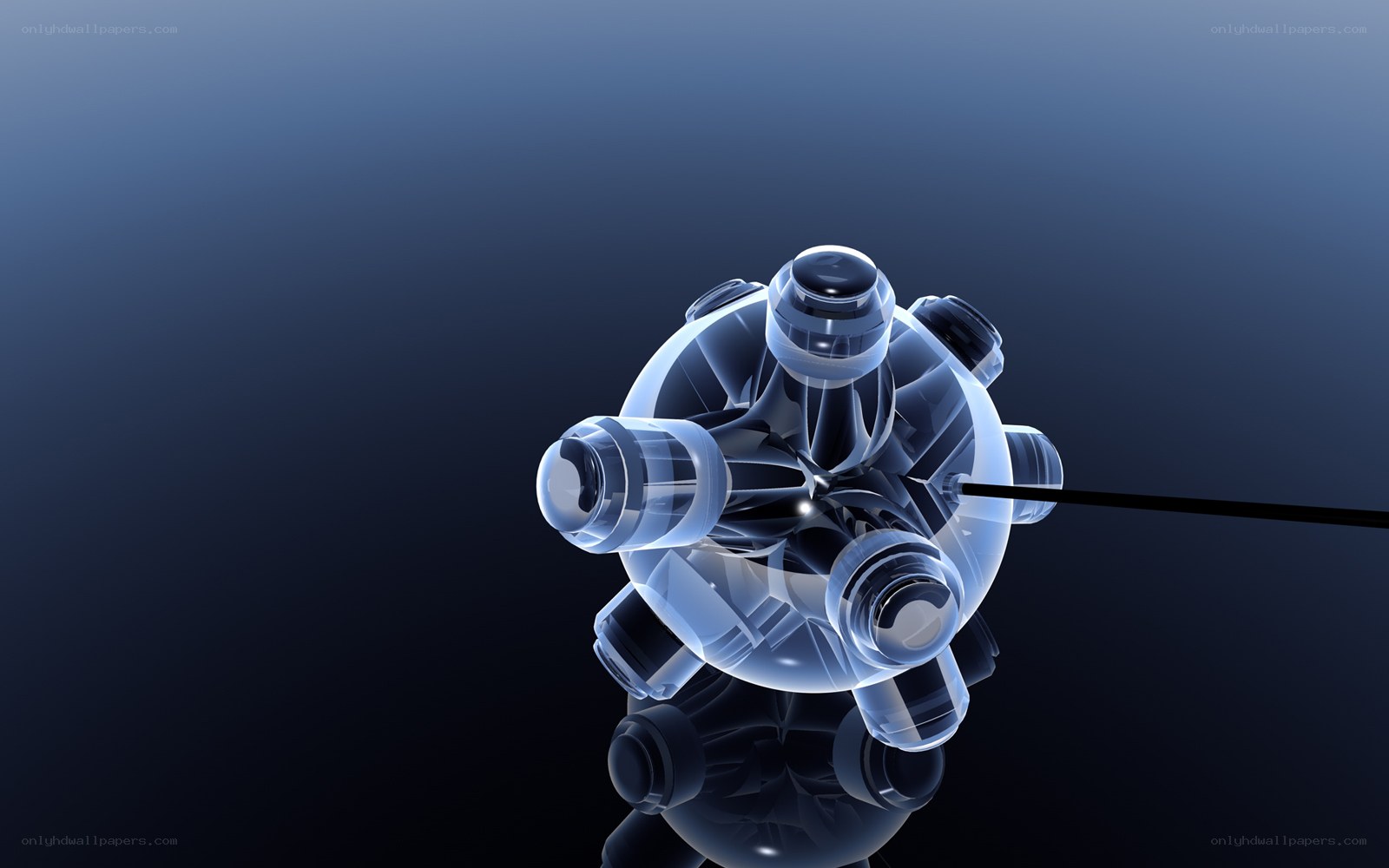 transparent mechanical sphere